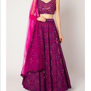 Stunning Designer magenta lehengha!